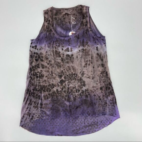 Marika Charles Tops - Ma+Ch Marika Charles Amethyst Hand Dyed Silk Tank
